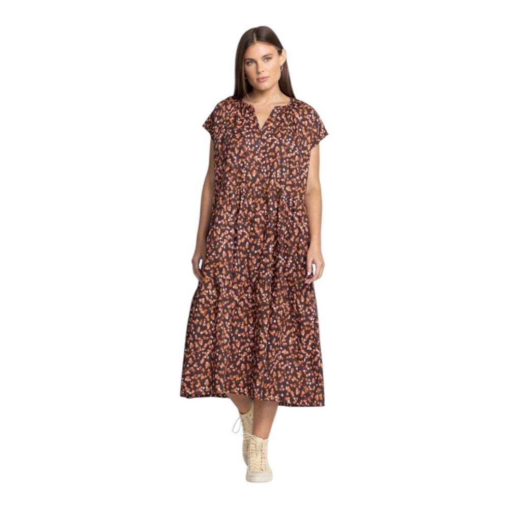 Calme by Johnny Was Cotton Relaxed Midi Dress S